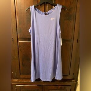 NWT New Reebok women purple athletic dress twist sleeveless Large L tank Easter